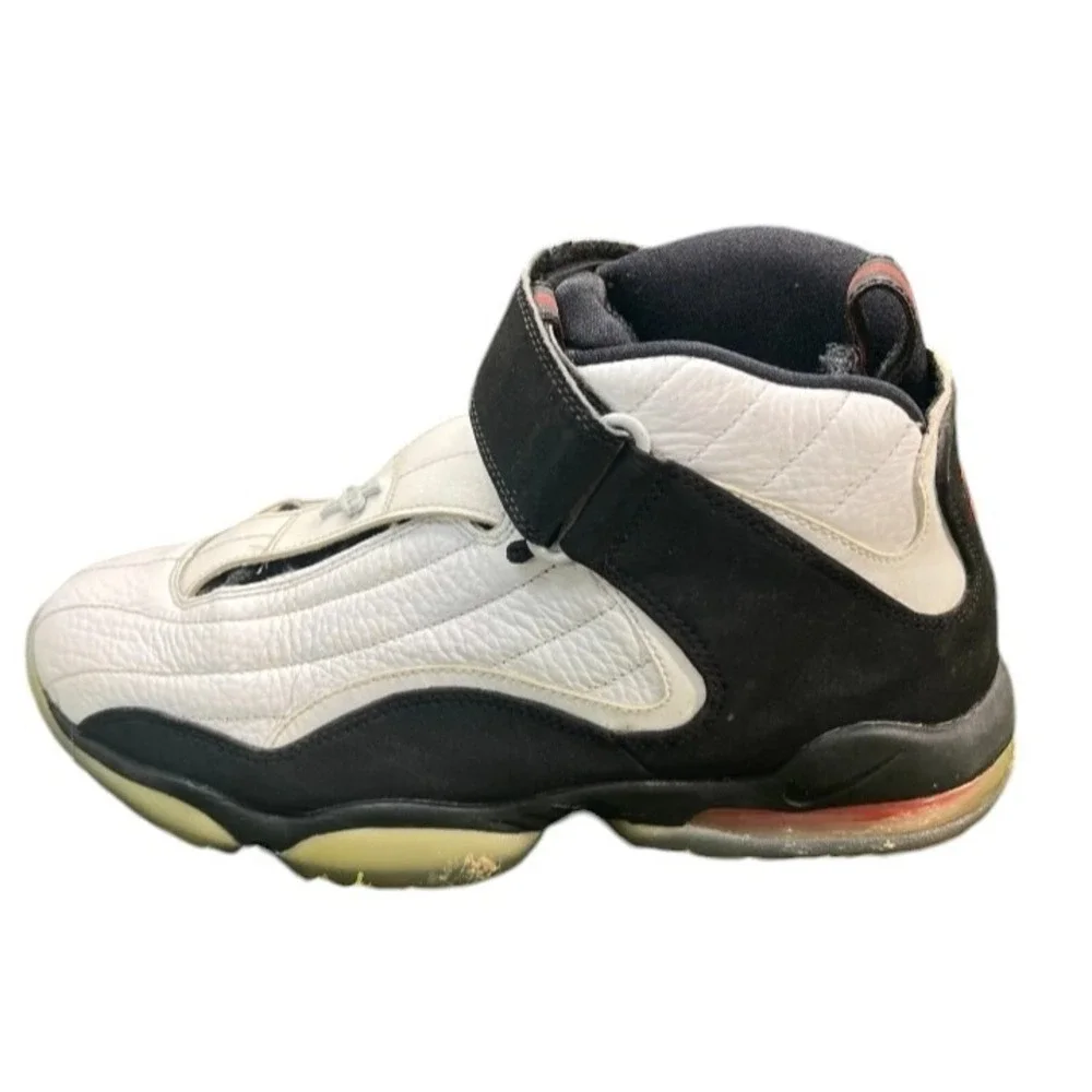 Nike Air Penny 4 Mens Size 9 Black White Athletic Shoes Sneakers 864018-101 SB11